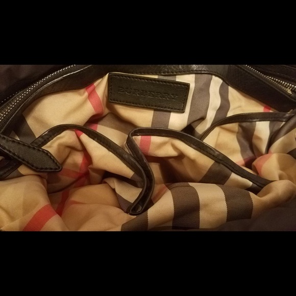 Black Burberry Diaper Bag - Picture 6 of 8